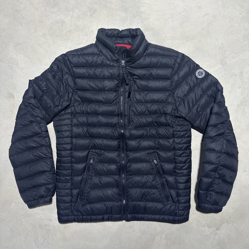 Abercrombie Jacket Men's SZ L A&F All Season Down Puffer Coat Windproof Y2K